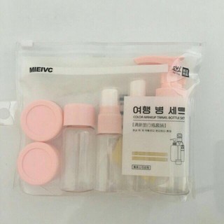 Bộ chiết mỹ phẩm 6 món mini Hàn Quốc.