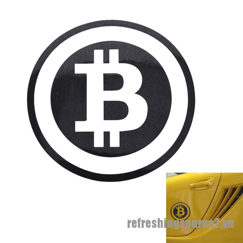< Ref2 > Đồng Tiền Bitcoin Dán Cửa Sổ Xe Hơi