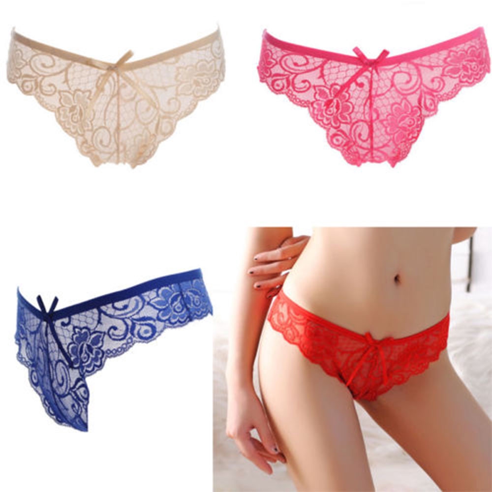Quần Lót Ren Nữ Lưng Thấp Xuyên Thấu Thoải Mái