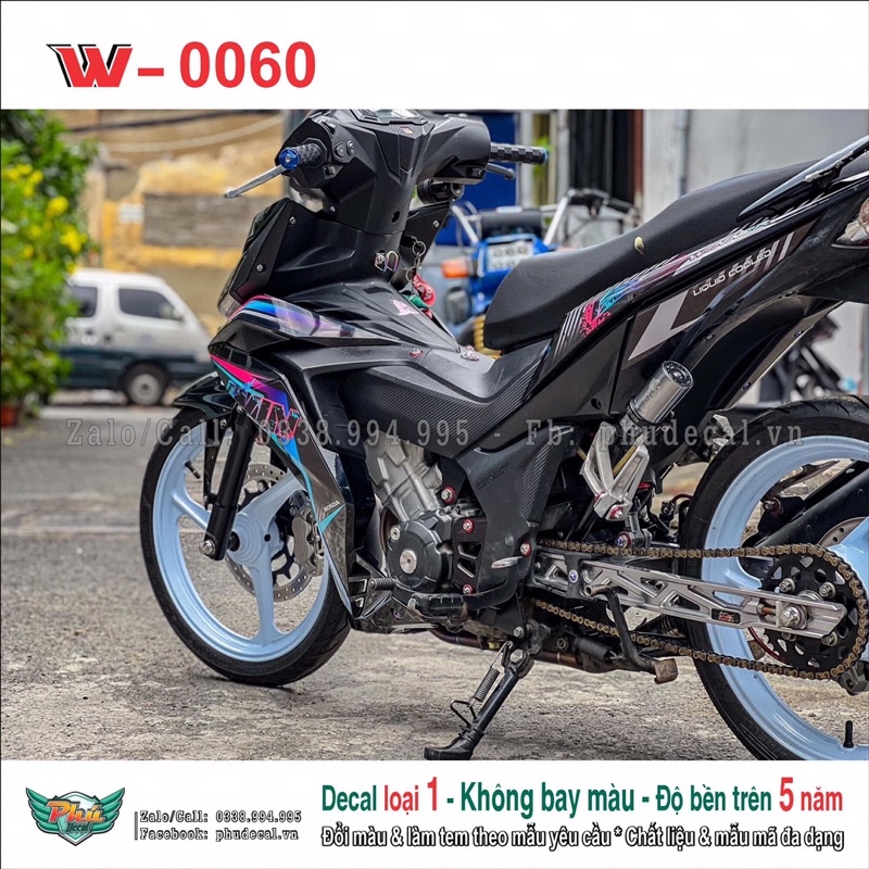 Tem rời winner Đen 7 màu