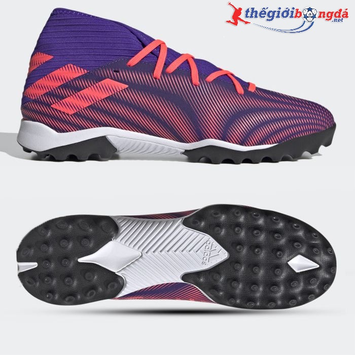 Giày đá banh Adidas Nemeziz 19.3 TF - Cam-tím