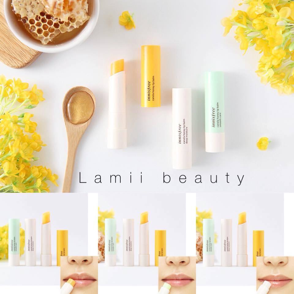 SON DƯỠNG INNISFREE CANOLA HONEY LIP BALM