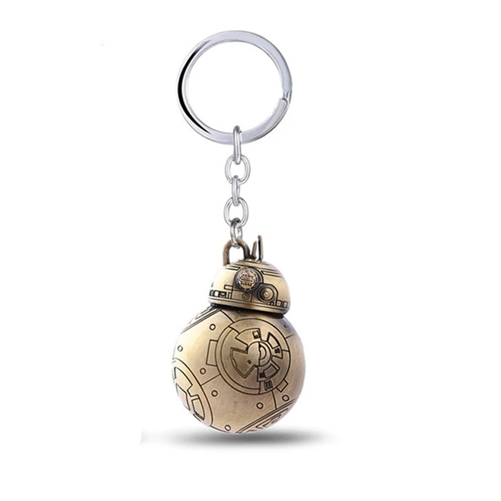 Móc Khóa Kim Loại Mặt Tròn In Hình Nhân Vật Trong Star Wars Bb8 Độc Đáo