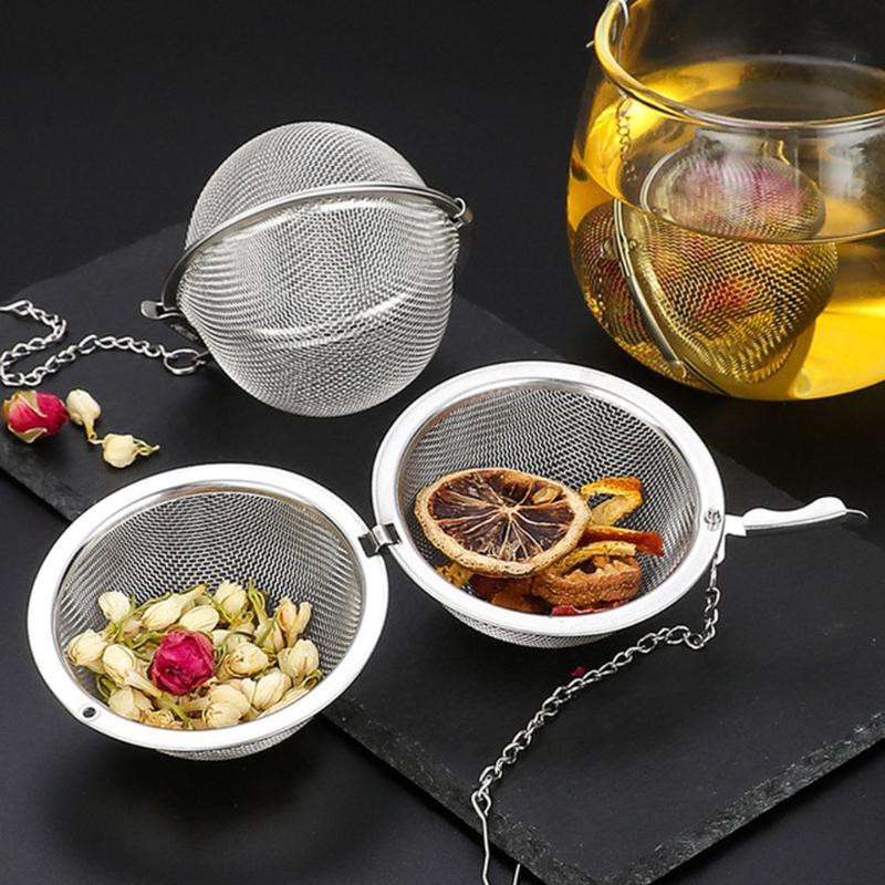 Dụng cụ lọc trà hình quả cầu lưới an toàn tiện dụng cho nhà bếp