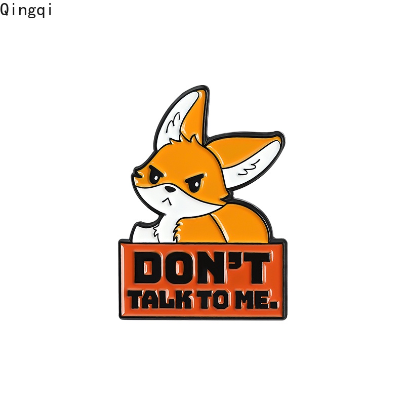 Ghim cài áo Miss Zoe tráng mèn hình chú cáo hoạt hình vui nhộn