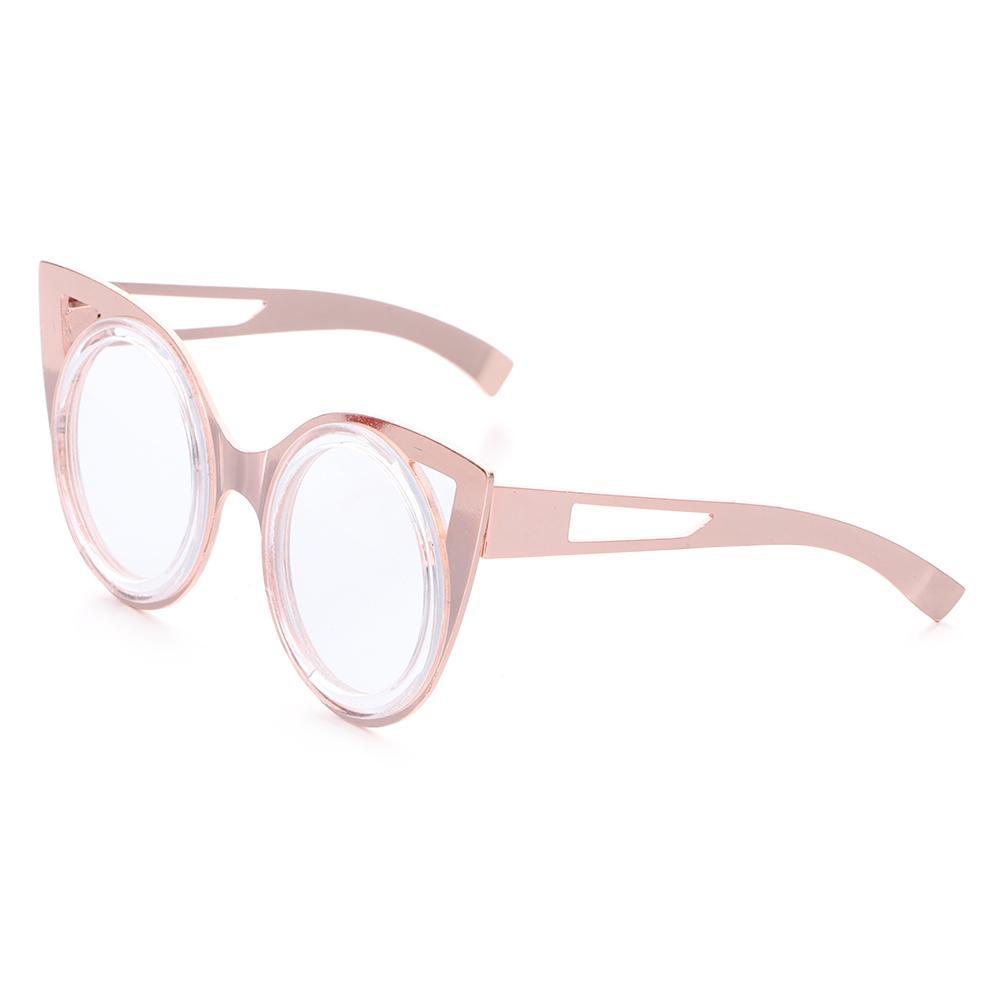 LUOL Mắt Kính Gọng Tròn Phối Lông Nhung Dễ Thương Xinh Xắn