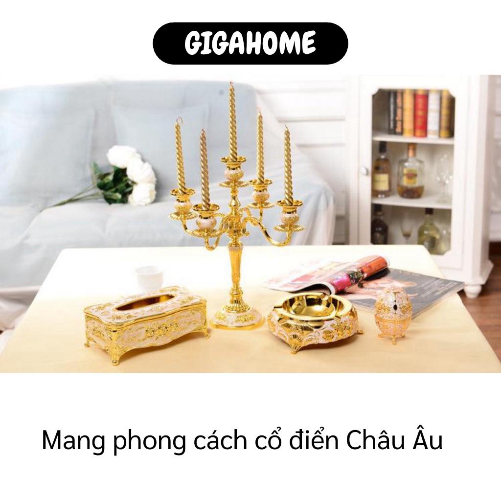 Hộp Đựng Khăn Giấy GIGAHOME Hộp Đựng Giấy Ăn Phong Cách Châu Âu Trang Trí Nhà Cửa 8164