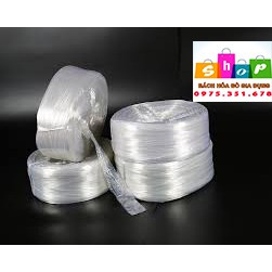 Cuộn dây nilong trắng không mùi , dây dai, có thể thay thế dây lạt gói bánh ( Cuộn 800g ) - Gia dụng 24h