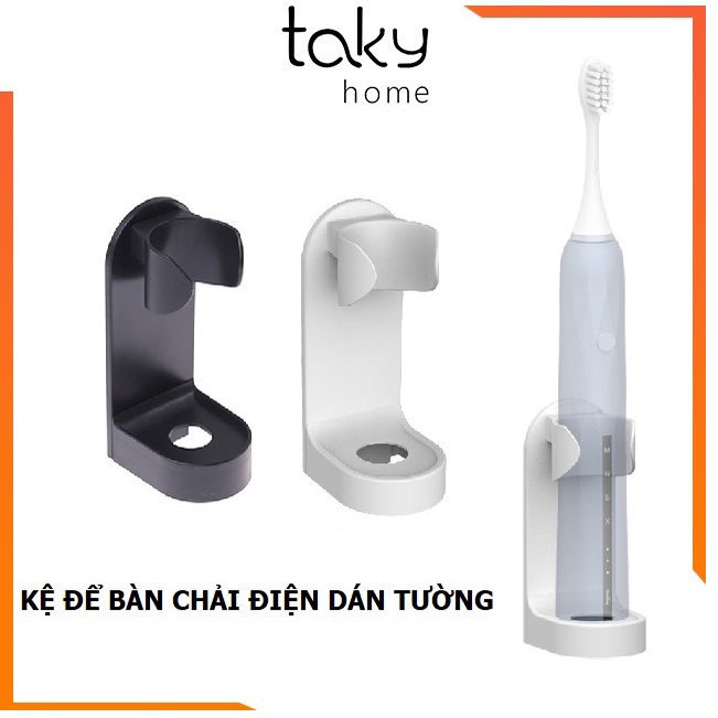 Kệ Dán Tường, Giá Dính Tường Để Bàn Chải Đánh Răng Điện Tiện Dụng, Giá Đựng Bàn Chải, Sạch Sẽ, Khô Ráo. TakyHome 4020