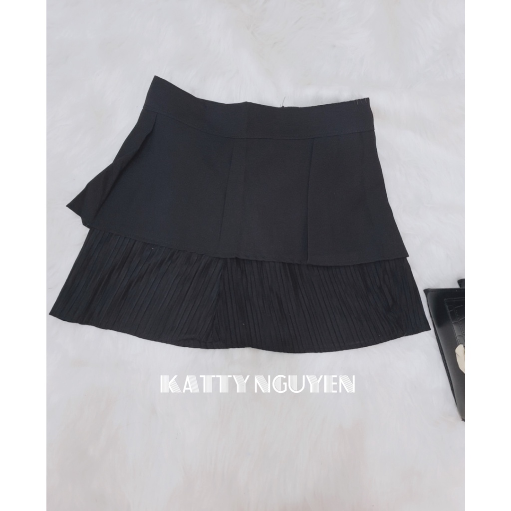 Chân váy ngắn xếp li 2 tầng KT252 | BigBuy360 - bigbuy360.vn