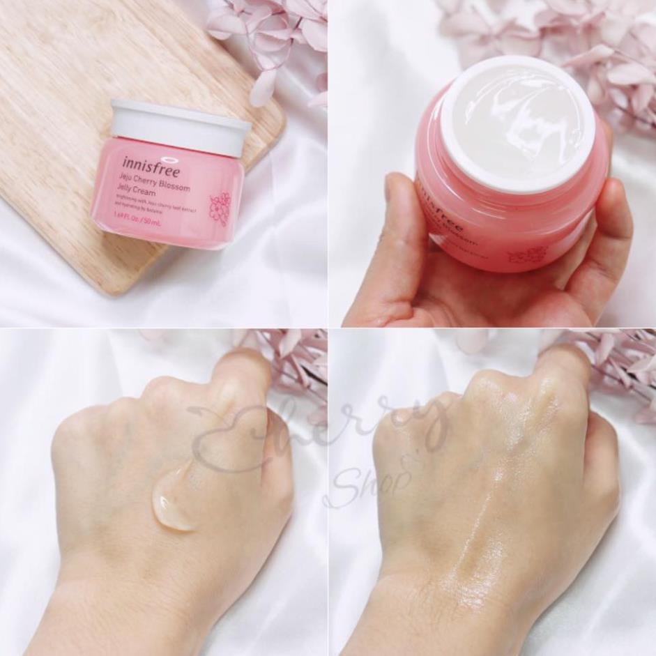 Kem dưỡng ẩm dưỡng trắng sáng da từ hoa anh đào đảo Jeju innisfree Cherry Blossom Jelly Cream Hàn Quốc 50ml