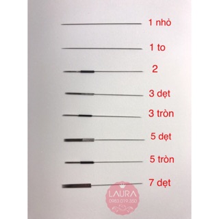 50 Kim phun xăm dài phổ thông 1-2-3-5-7