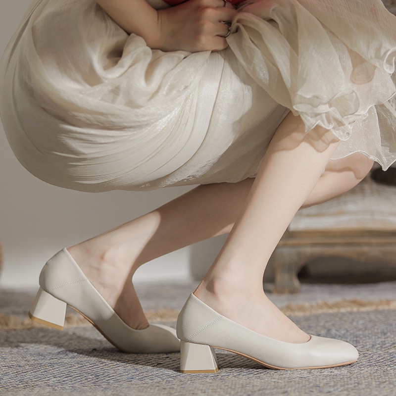 Giày Cao Gót Mũi Vuông Thời Trang Dành Cho Nữ