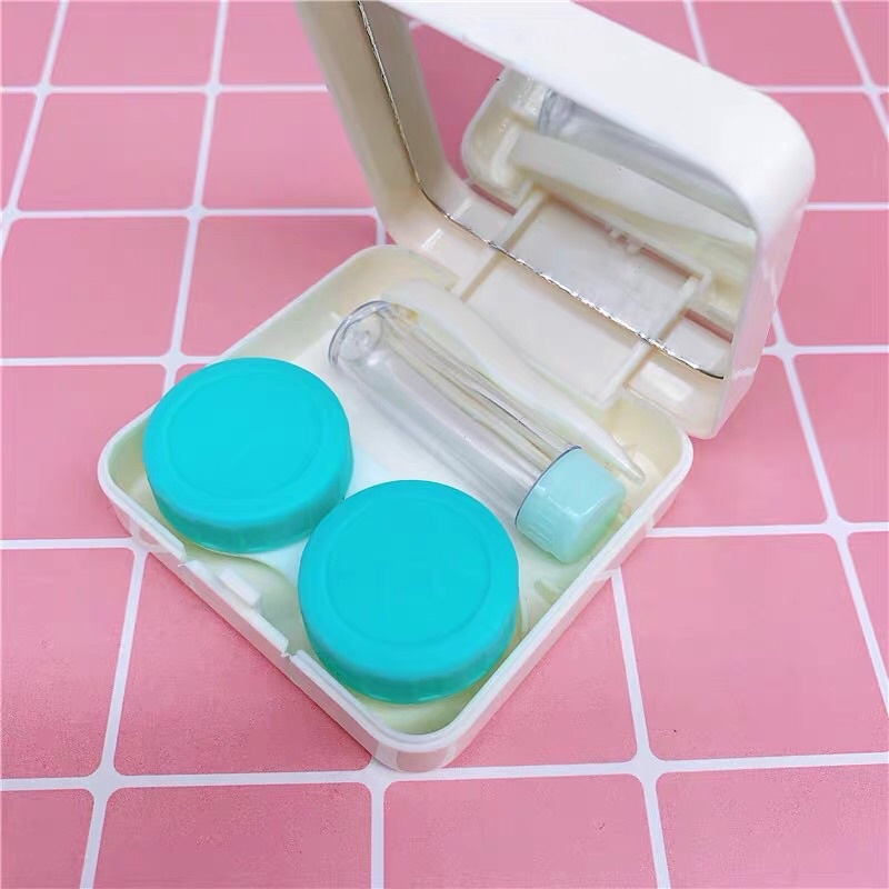 Khay gương đựng lens hình  Báo hồng  đủ màu