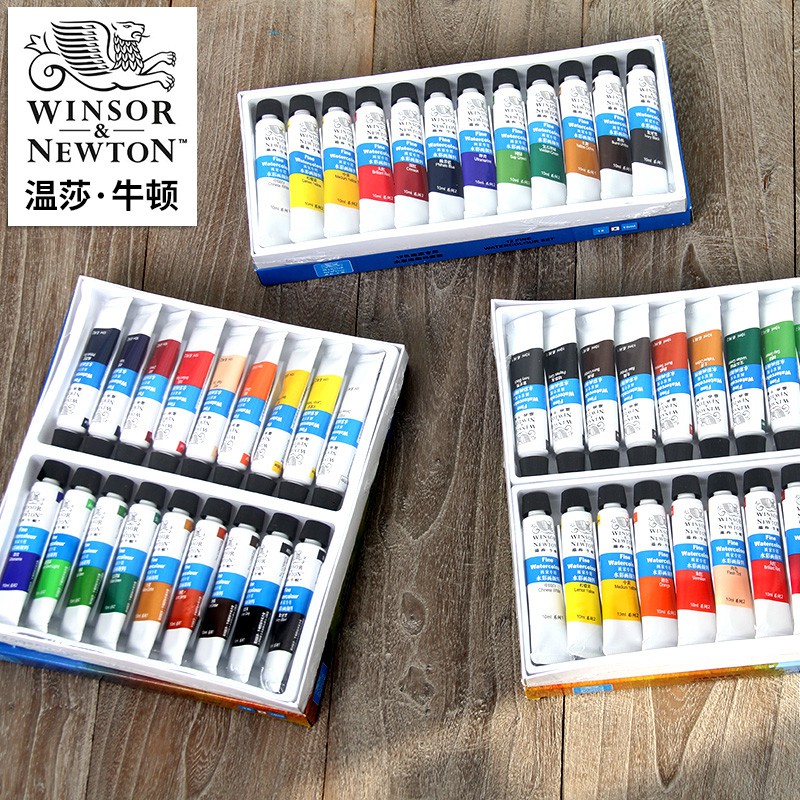 [Mã LIFEXANH03 giảm 10% đơn 500K] Màu nước WINSOR &amp; NEWTON set 12/18/24 màu