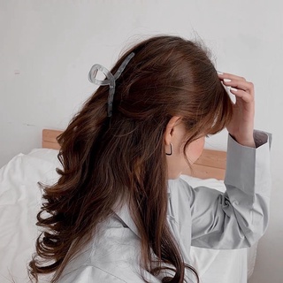 Kẹp Tóc Gắp Chéo Nhám Màu Trong