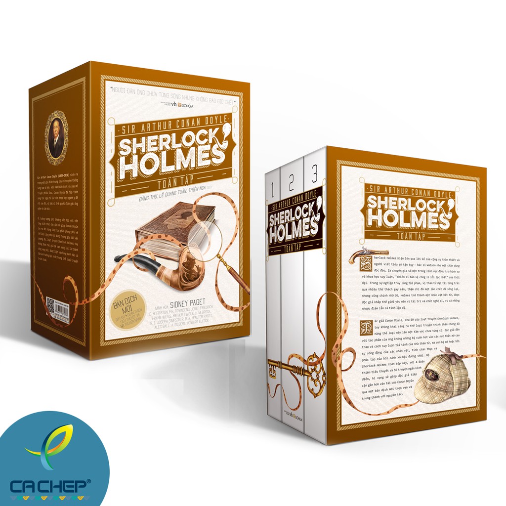 Sách - Sherlock Holmes Toàn Tập (3 Tập - Bìa Mềm - Hộp Đứng)