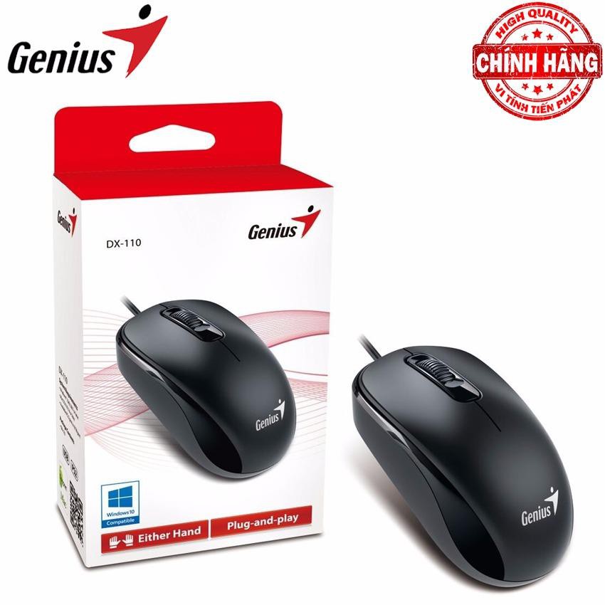 Chuột Máy Tính Có Dây Genius DX-110 120 cổng usb + Tặng miếng lót chuột