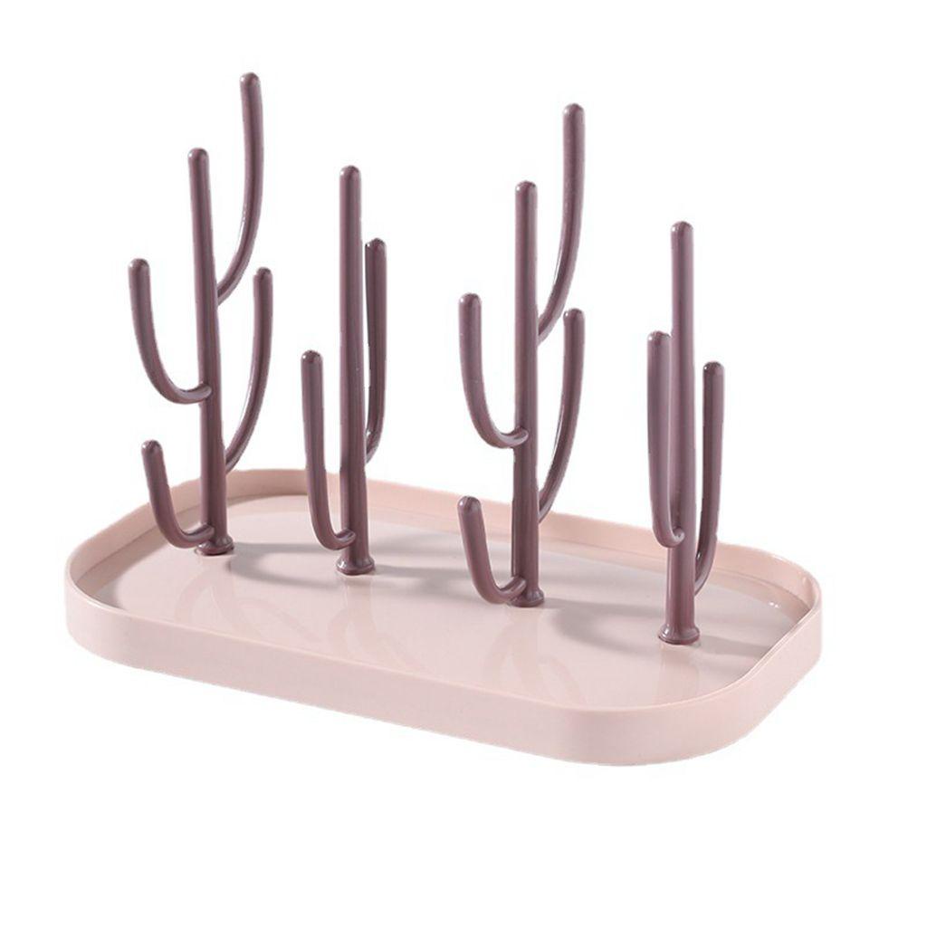 NICKOLAS Giá Đỡ Bình Sữa Em Bé Chất Liệu PP Cấp Thực Phẩm Hình Cây Xương Rồng