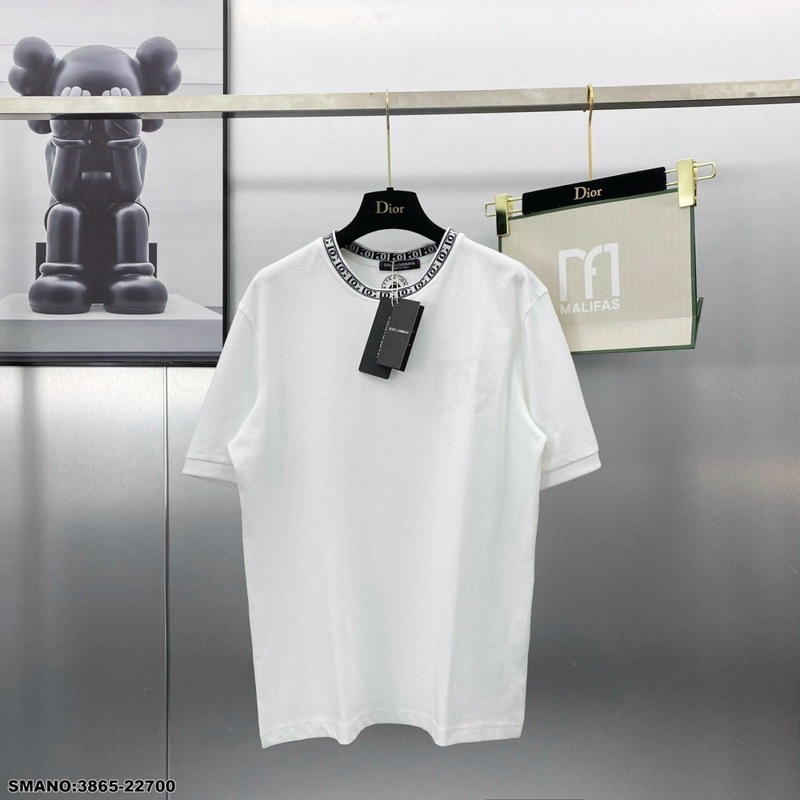 Áo Phông DG Viền Cổ Siêu Lạ - Áo Thun Nam DG Hoạ tiết Độc Lạ