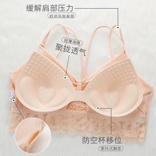 Áo bra chân ren dây kép chất đẹp mã 905