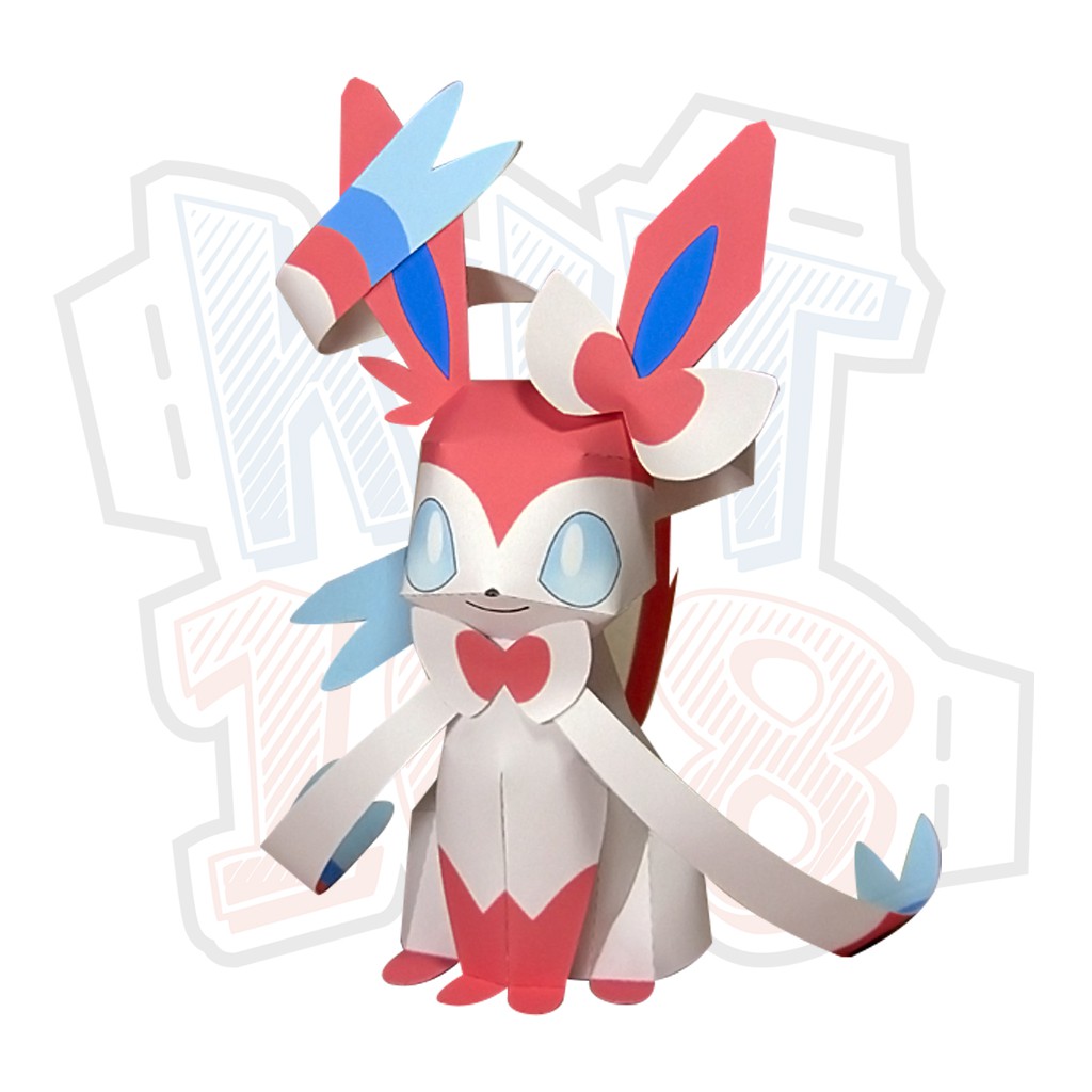 Mô hình giấy Anime Pokemon Sylveon ver 3