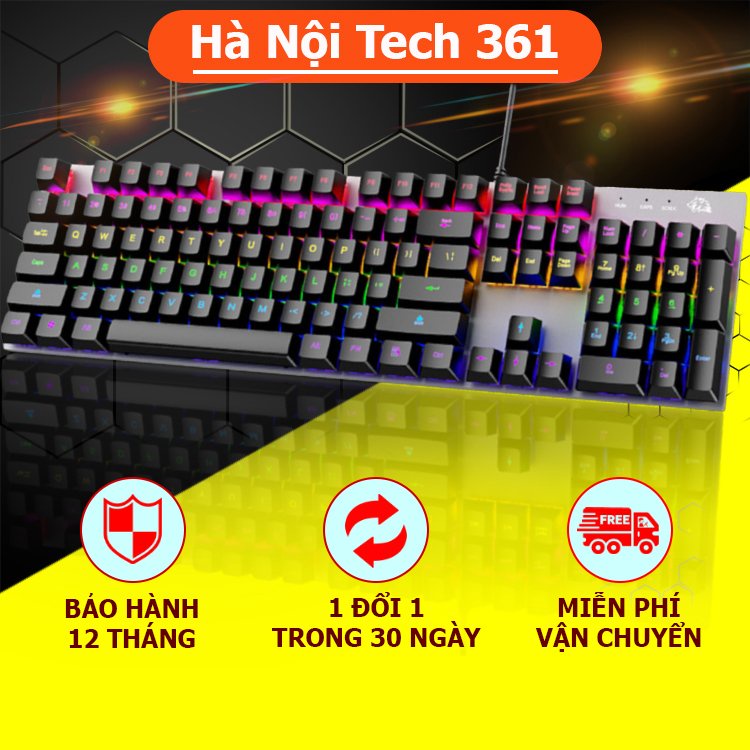 [Mã 44ELSALE2 giảm 7% đơn 300K] Bàn phím cơ gaming có dây phím Blue Switch thế hệ cơ mới 2021- K1 Bảo hành 12 tháng