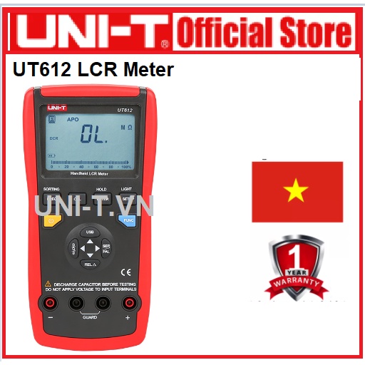 Thiết bị đo LCR UNI-T UT612 (2000H,20mF, 100khz) UT612 (BH 12 tháng)