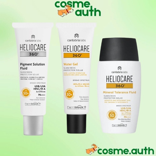 Kem Chống Nắng Heliocare 360 Water Gel / Pigment Solution Fluid / Mineral Tolerance Fluid SPF50+ 50ml