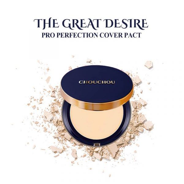 Phấn Phủ Kiềm Dầu Chouchou The Great Desire Pro Perfection Cover Pact SPF45 PA+++