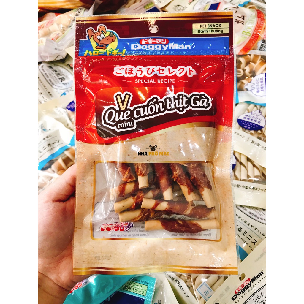 Que cuốn thịt gà mini 20 cây DoggyMan