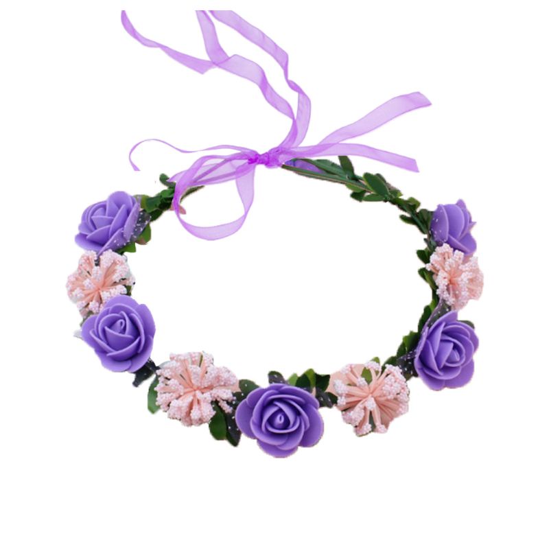 Băng Đô Hoa Thoáng Khí 6 Màu Sắc Tương Phản Phong Cách Bohemian Dành Cho Nữ YOUYO