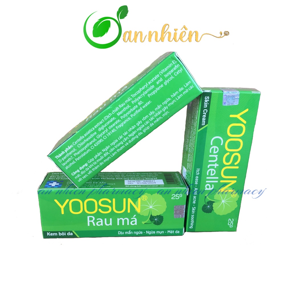 Kem bôi da Yoosun Rau Má giúp dịu mẩn ngứa, ngừa mụn, mát da, tránh sẹo