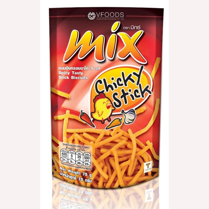 Sỉ thùng 48 gói Bim bim que Mix Thái Lan 60g