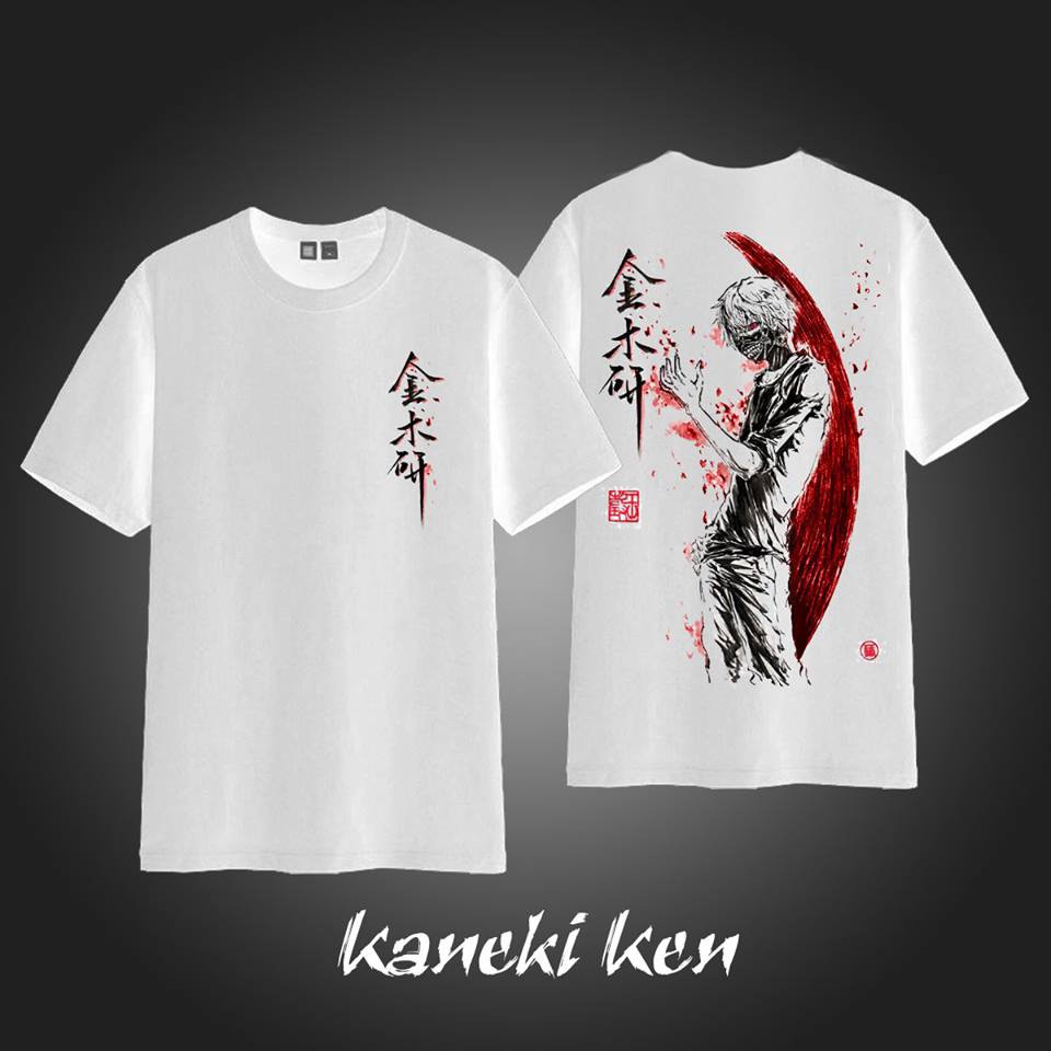 🔥HOT🔥 Áo thun Tokyo Ghoul đẹp ⚡Áo in hình Kaneki Ken đẹp chất lượng giá rẻ