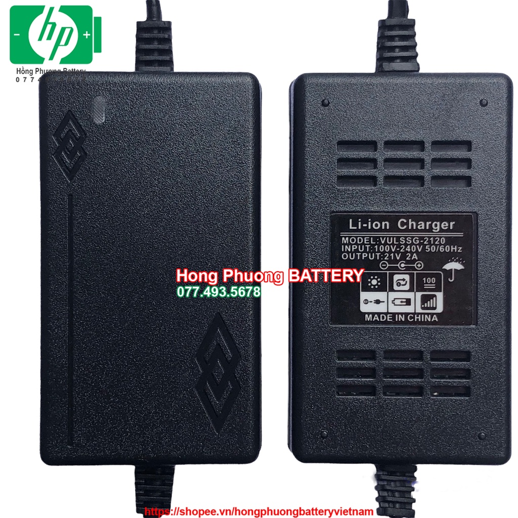 Sạc pin Lion 5S 2A 2 đầu dây mẫu mới