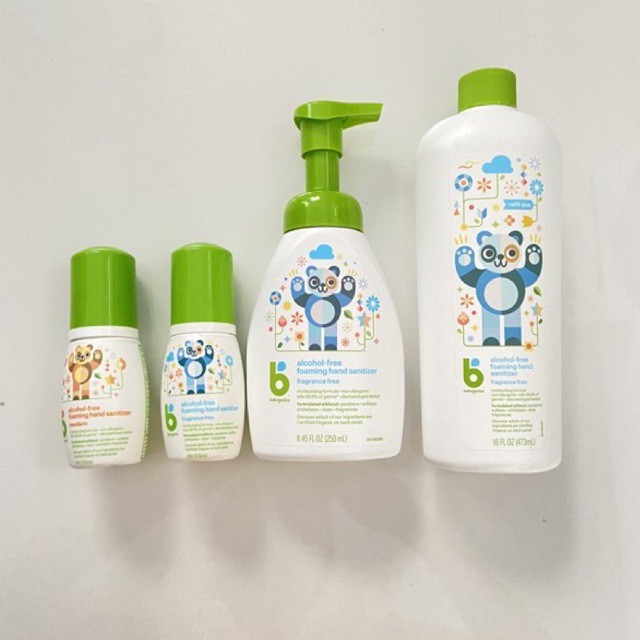 Nước rửa tay khô Babyganics chính hãng