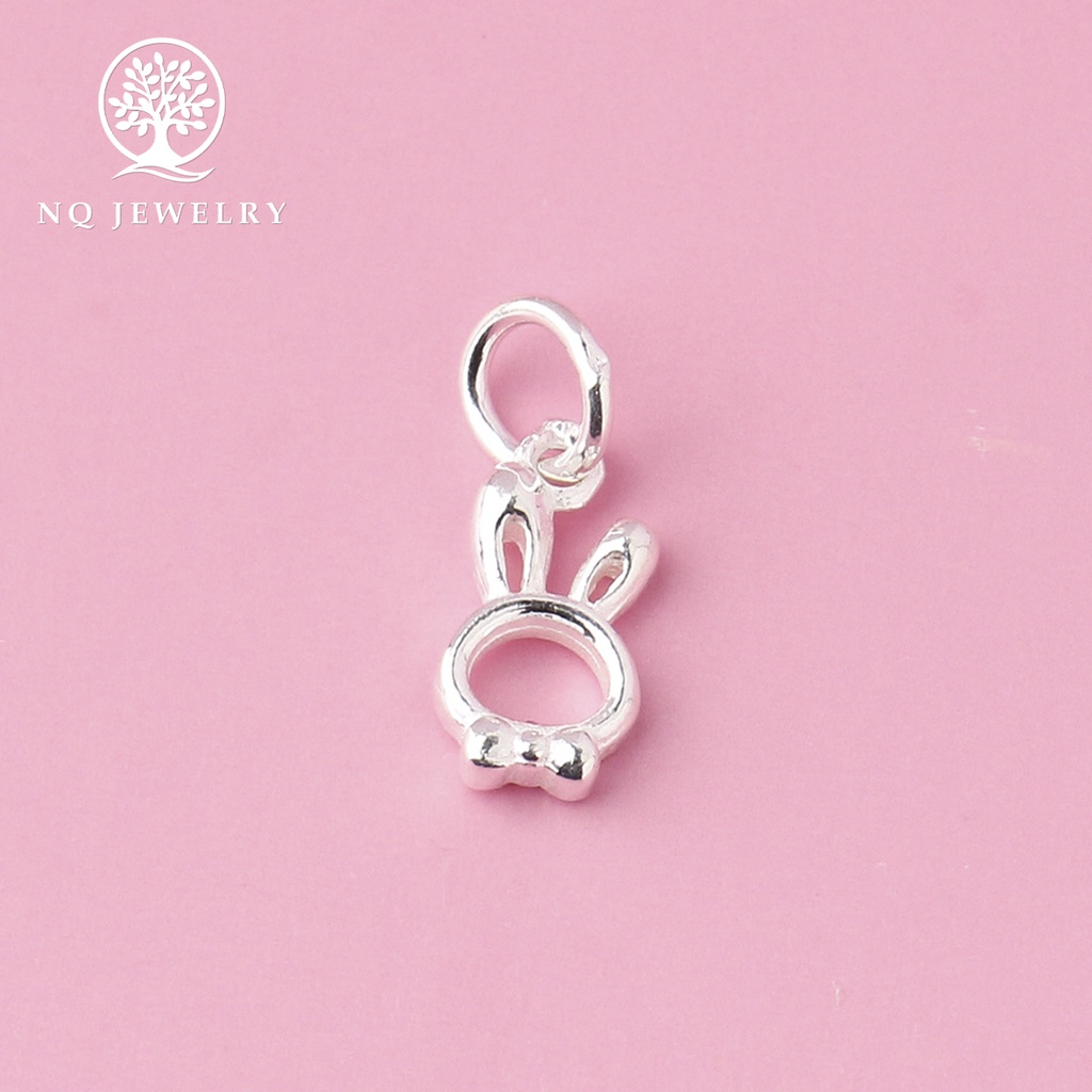 Charm bạc hình thỏ treo - NQ Jewelry