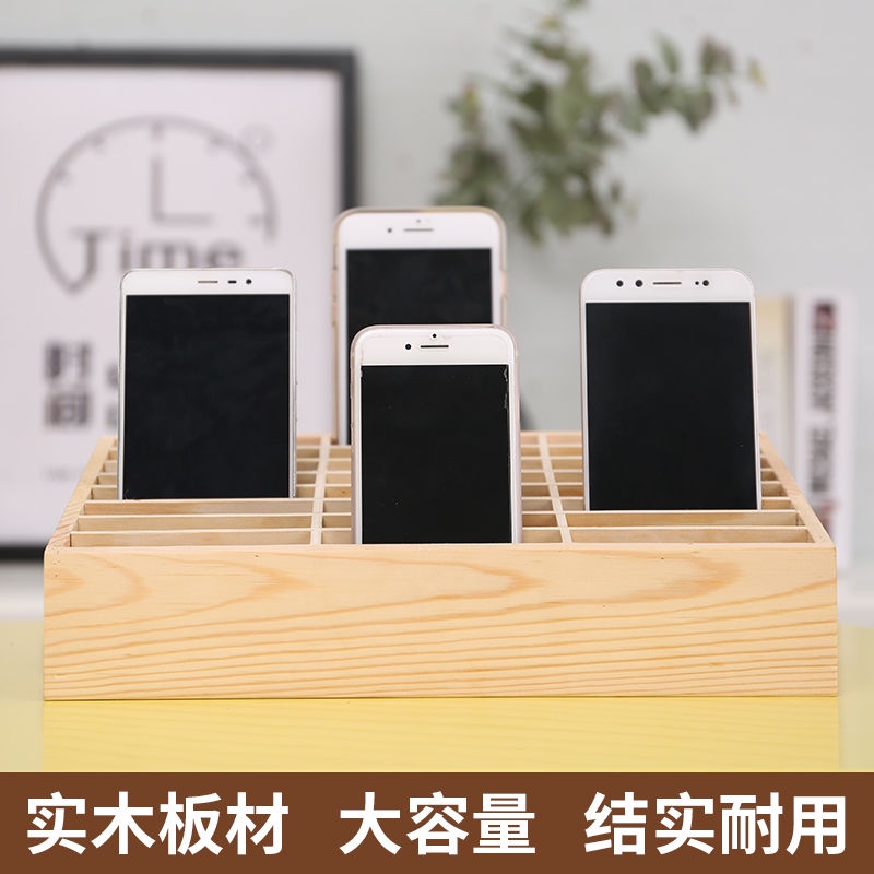 (Hàng Có Sẵn) Kệ Thép Đựng Điện Thoại / Tài Liệu Để Bàn Nhiều Ngăn Bằng Gỗ Đa Năng Cho Học Sinh / Văn Phòng
