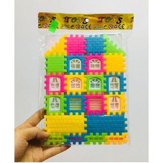 Bộ Đồ Chơi Xếp Hình Ngôi Nhà 3D Bằng Nhựa Bricks Set