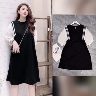 Váy bầu suông dáng thời trang, đầm bầu công sở sang chảnh