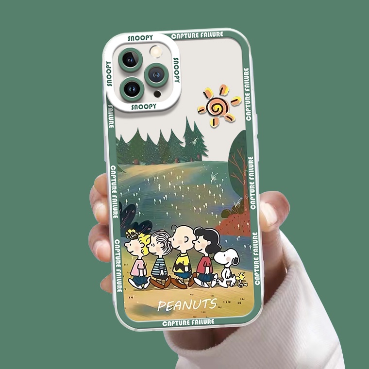 Ốp Điện Thoại Silicon TPU Mềm Trong Suốt In Họa Tiết Dễ Thương Cho IPhone 12 13 Pro 6 6S 7 8 Plus X XS XR 11 Pro Max