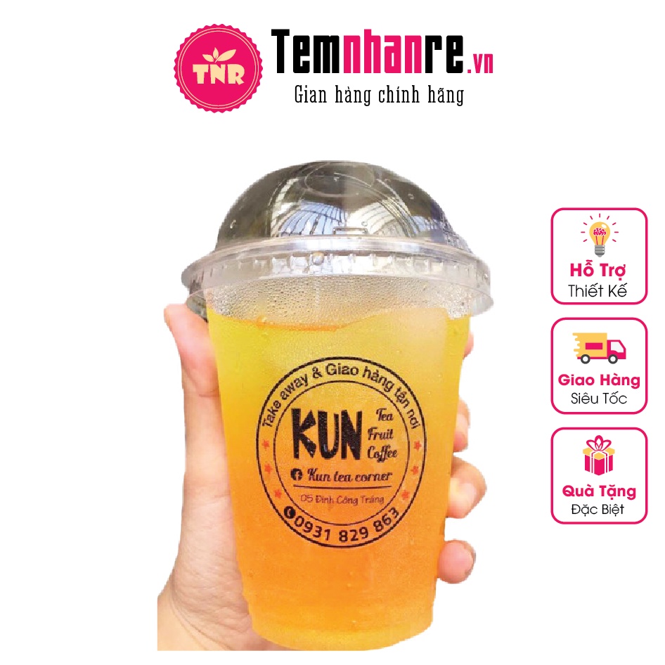 In tem nhãn decan trong, sitcker chống nước Temnhanre.vn thiết kế cắt bế theo yêu cầu