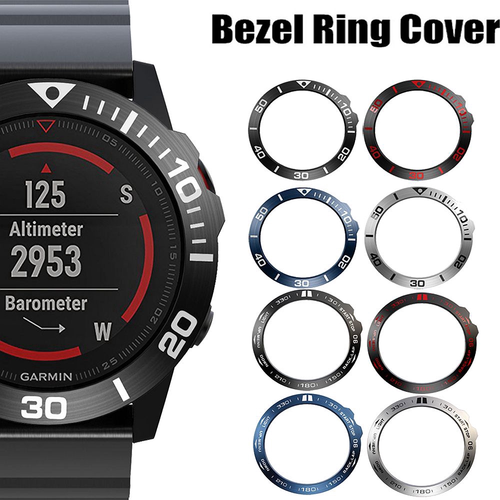 Ốp vòng bezel đồng hồ bằng thép không gỉ cho Garmin Fenix 5x 5xplus 3 3HR