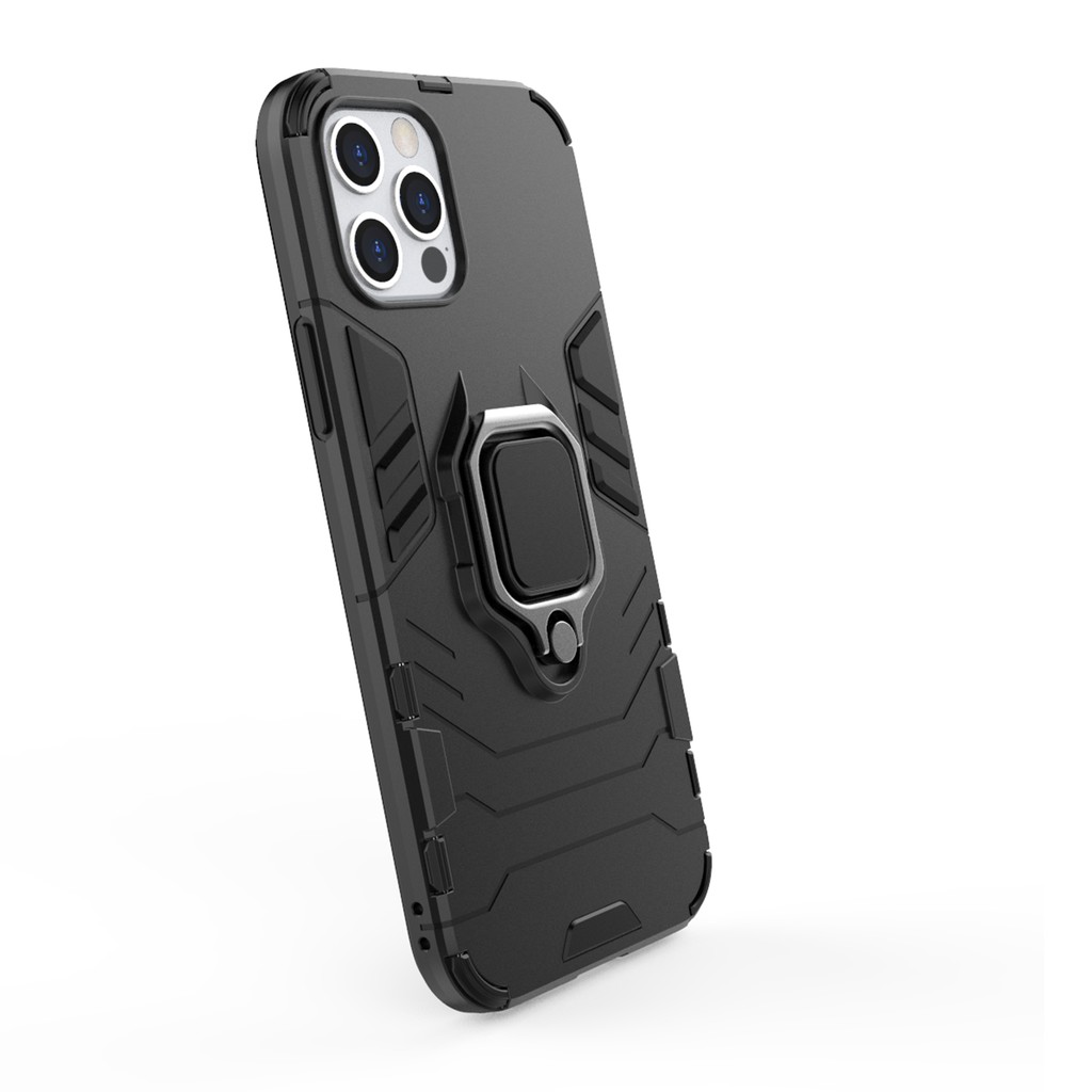 Ốp lưng Iphone 12 / Iphone 12 Pro Iron Man Iring chống sốc giá đỡ xem phim cao cấp bảo vệ toàn diện