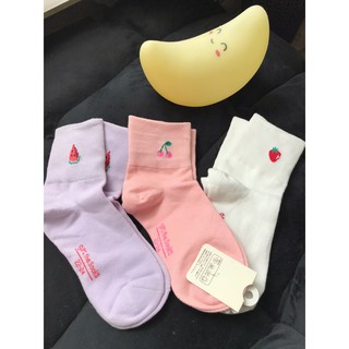 Vớ hình trái cây màu pastel