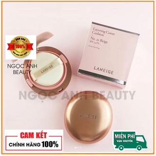 Phấn nước Laneige Layering Cover Cushion & Concealing Base SPF34 PA++ 2018