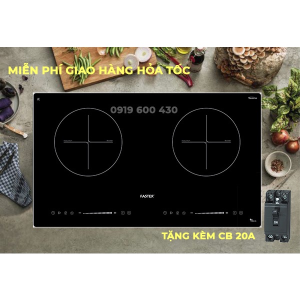 Bếp từ nấu liu riu FASTER FS - 812GI/HI Nhập khẩu Malaysia, an toàn tiết kiệm điện không kén nồi, bo viền cứng cáp