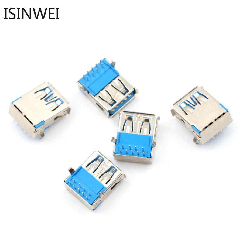 Set 5 đầu nối USB 3.0 loại A dùng cho thiết bị truyền dữ liệu tốc độ cao