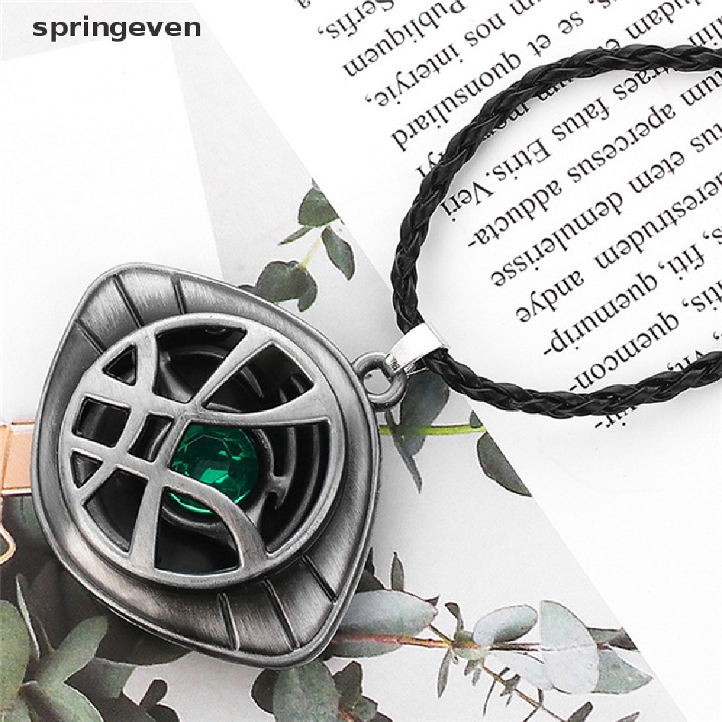 Vòng cổ Da Mặt Hình Đôi Mắt Bác Sĩ Strange Crysta Cổ Điển